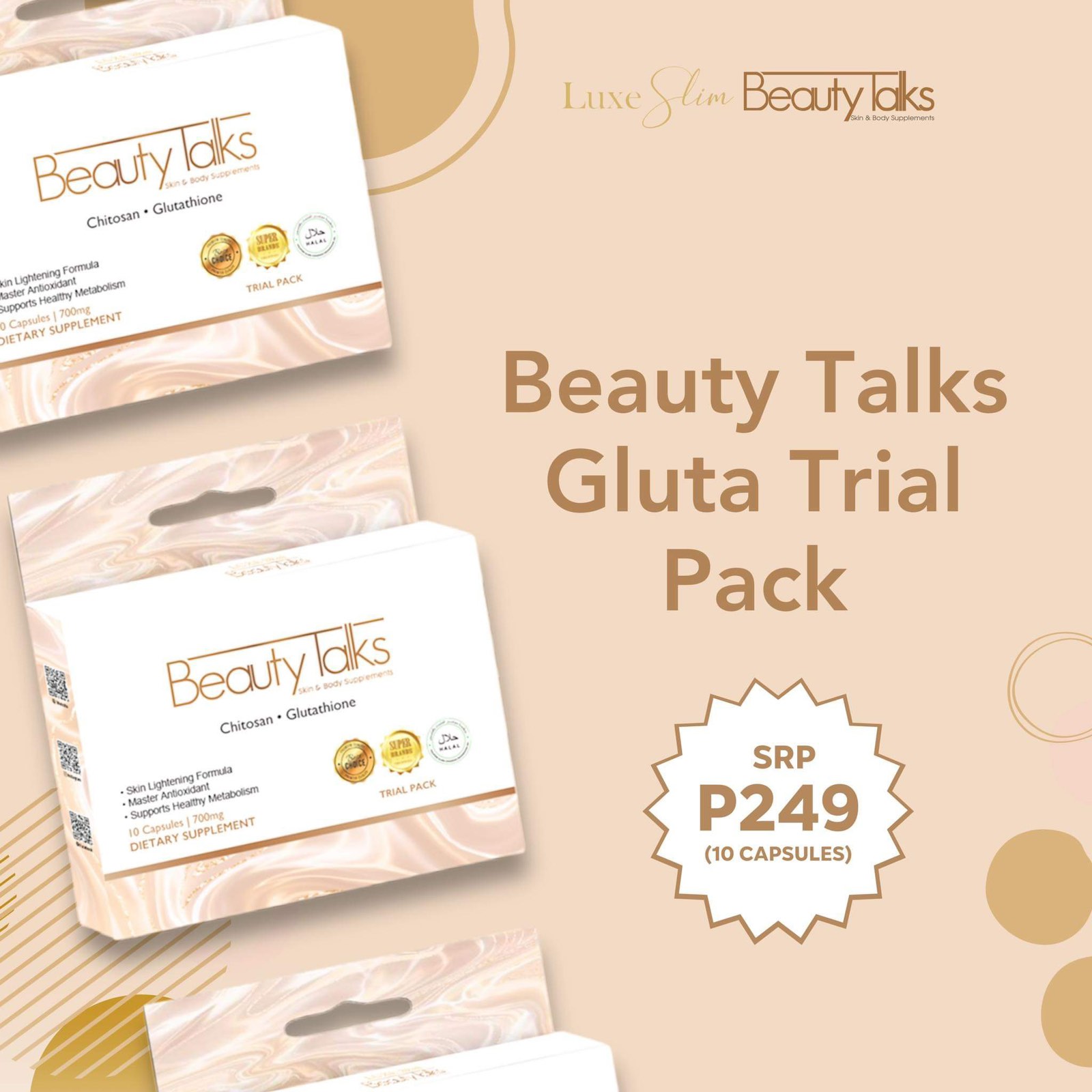 Trial offer beauty supplements