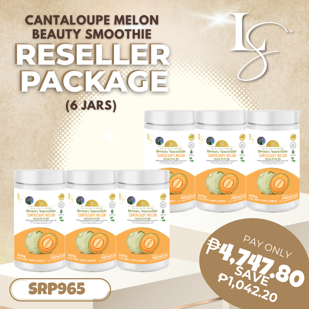Cantaloupe Melon Beauty Smoothie Half-Kilo Reseller Package