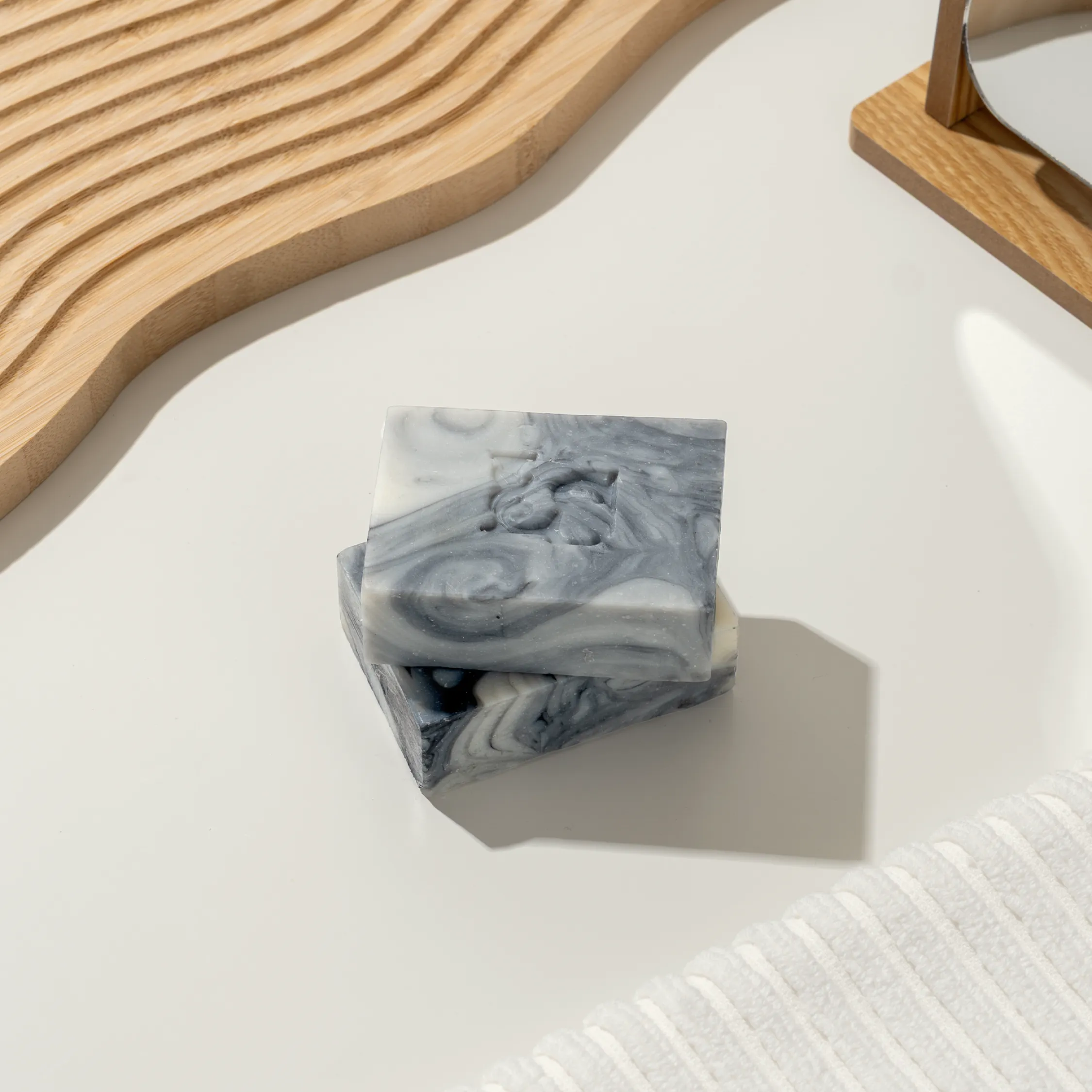 Activated Charcoal Marble Soap - Image 3